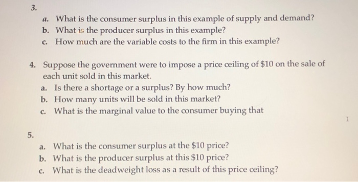 Solved Use Excel To Graph The Following Demand And Supply