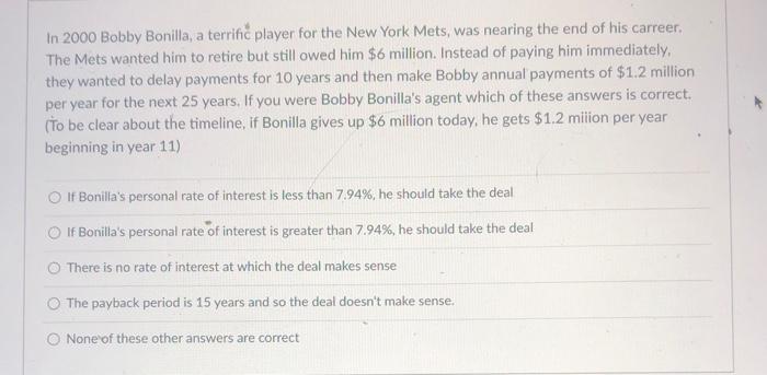 July 1 👉 another Bobby Bonilla payday! 💰⁠ ⁠ In 2000, the Mets agreed to  buy out the remaining $5.9 million on Bonilla's contract. However, …