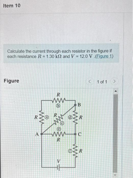 Solved Calculate the current through each resistor in the | Chegg.com