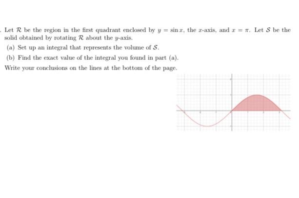Solved Let R be the region in the first quadrant enclosed by | Chegg.com