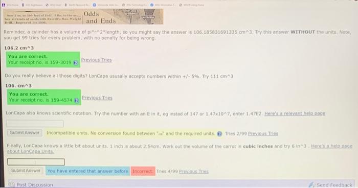 Solved No clue what im doing wrong but cant get the last two | Chegg.com