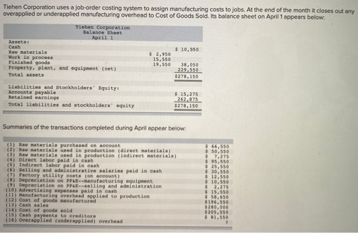 solved-tiehen-corporation-uses-a-job-order-costing-system-to-chegg