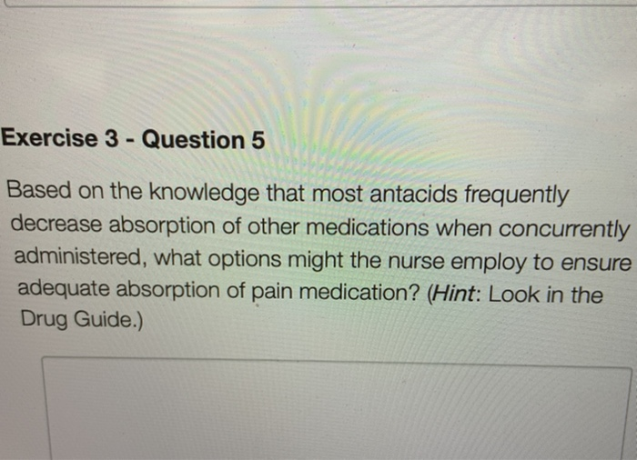 Solved 22. Exercise 2 Question 10 How long before surgery