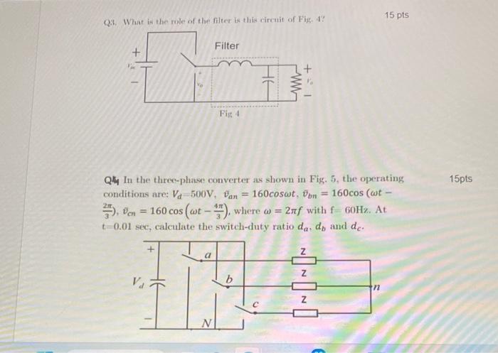 Solved Q3. What is the role of the filter is this circuit of | Chegg.com
