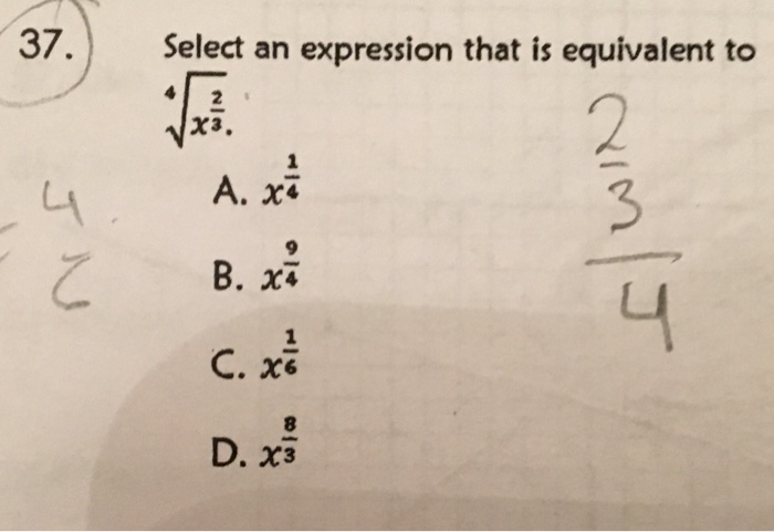 Select The Expression That Is Equivalent To