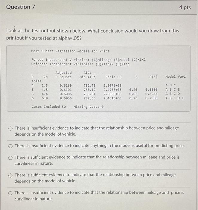 Solved Question 6 4 pts Look at the test output shown below, | Chegg.com