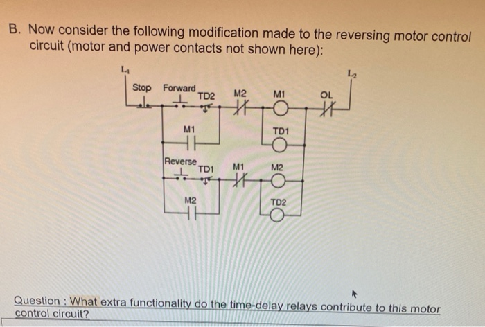 control circuit for forward and reverse motor