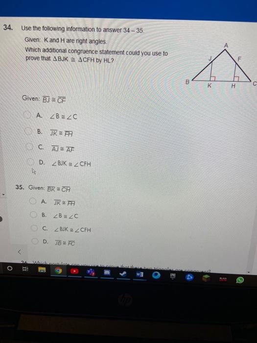 Solved 34. Use the following information to answer 34 - 35 | Chegg.com