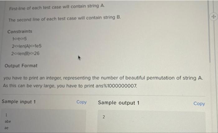 Solved Number Of Ways You Are Given Two Strings A B Of | Chegg.com