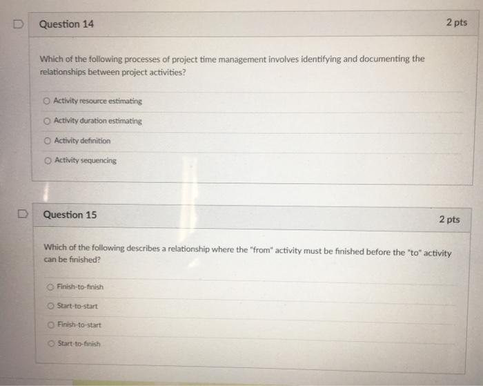 Solved Question 14 2 pts Which of the following processes of | Chegg.com