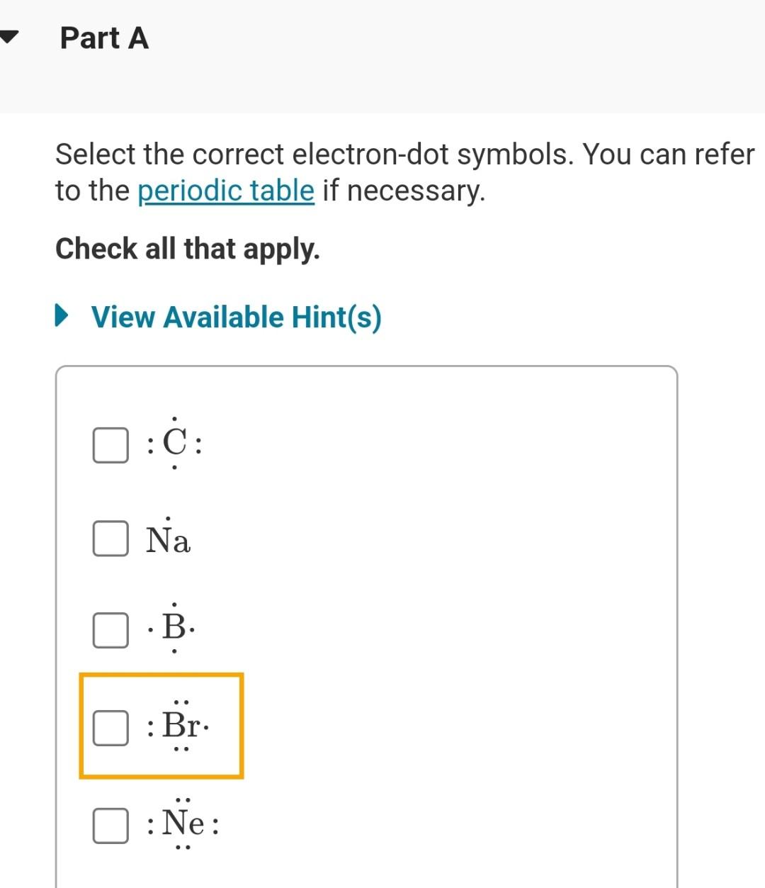 Solved An electrondot symbol, or Lewis electrondot