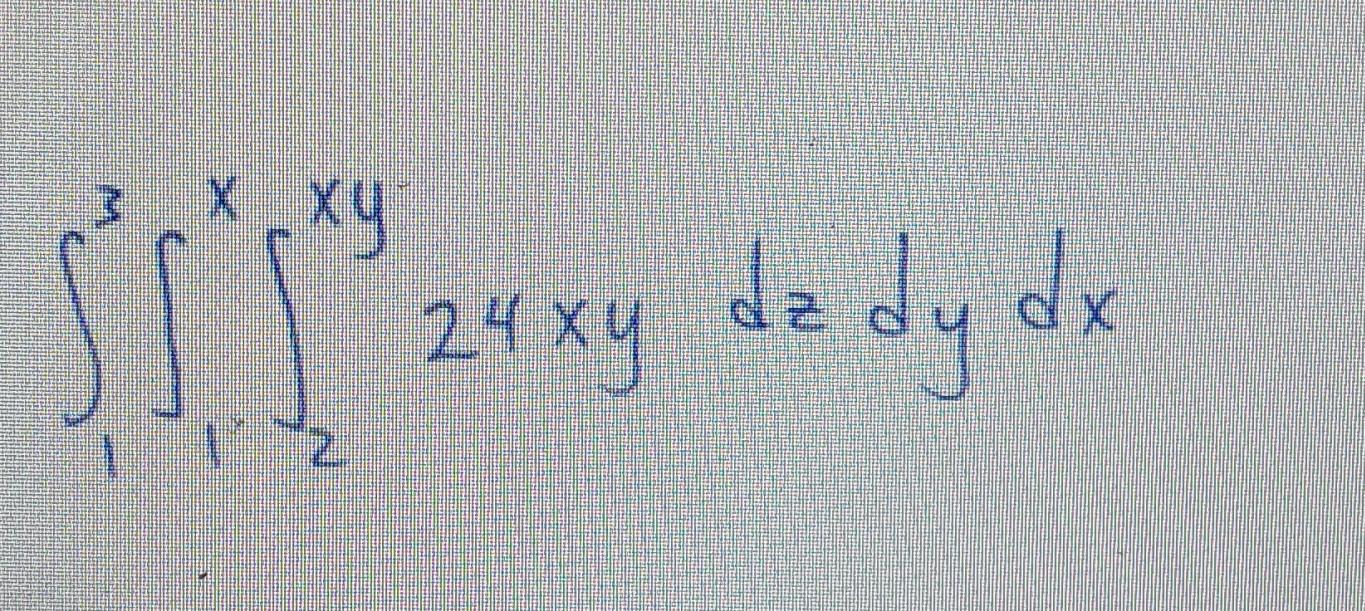 Solved 3 х ху SI ° 24 xy dz dy dx X | Chegg.com
