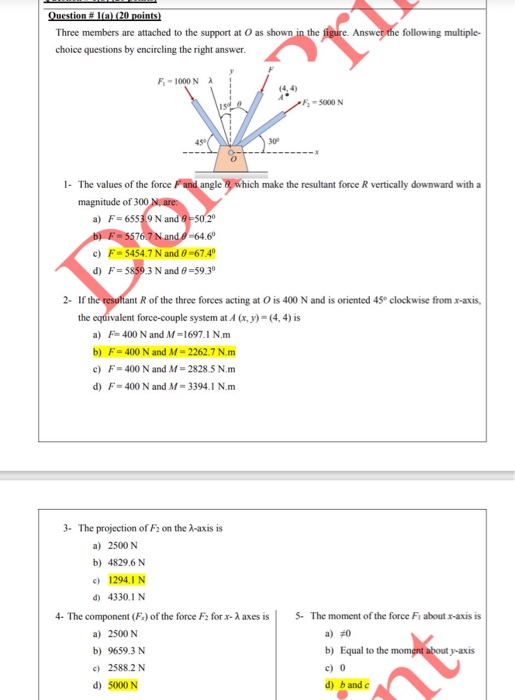 Solved Question L A Points Three Members Are Atta Chegg Com