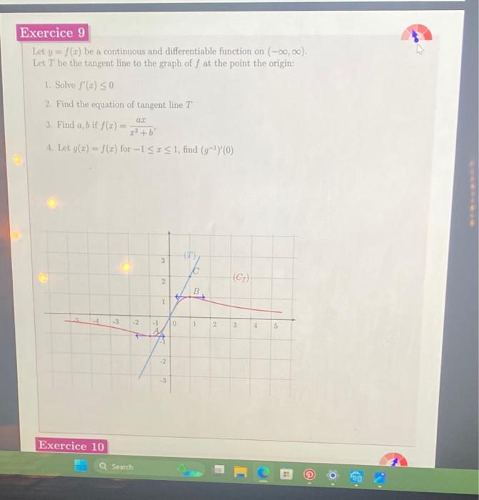 Solved Let Y=f(x) Be A Continuous And Differentiable | Chegg.com