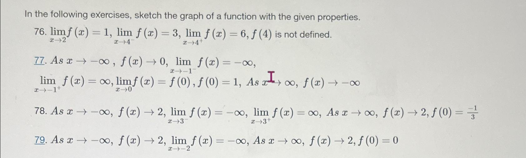 Solved In the following exercises, sketch the graph of a | Chegg.com