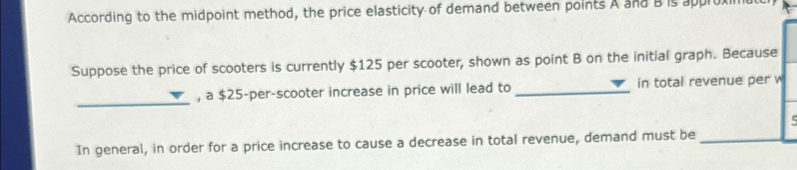 Solved According To The Midpoint Method, The Price | Chegg.com