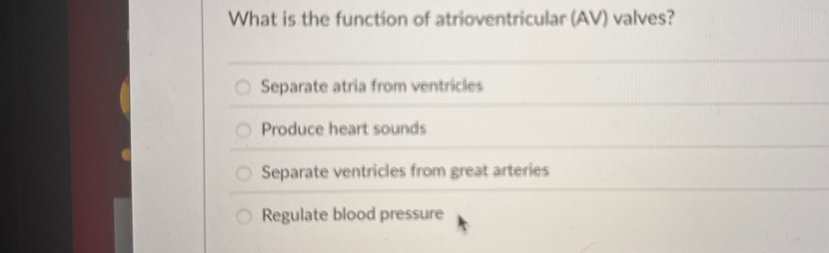 Solved What is the function of atrioventricular (AV)