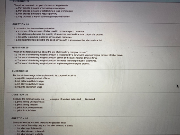 Solved Question 27 The Primary Reason In Support Of Minim