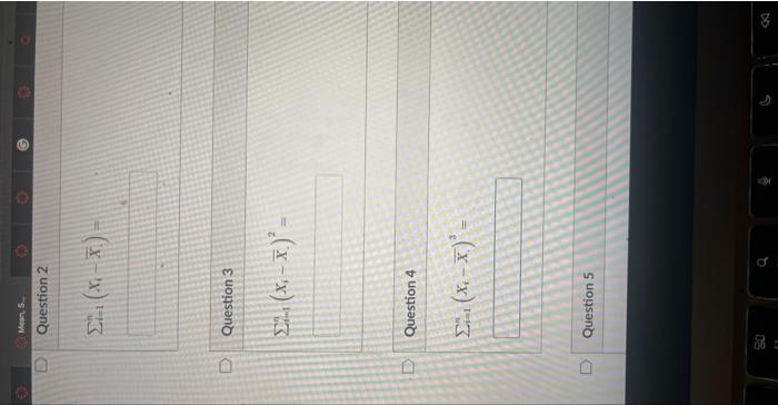 Solved Use the Following Data Set to Answer Questions 1-11. | Chegg.com