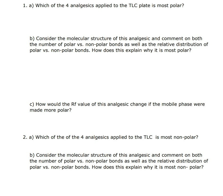 Solved A Tlc Plate Diagram Here Is A Diagram Of What You Chegg Com