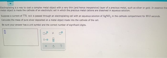 electroplating cell