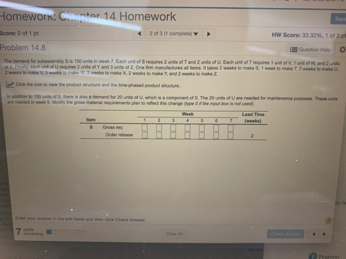Solved Homework: Chapter 14 Homework Save 2 of 3 (1 | Chegg.com