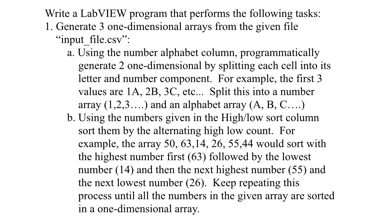 Solved Write a LabVIEW program that performs the following | Chegg.com