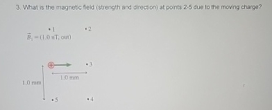 Solved What is the magnetic field (strength and direction) | Chegg.com