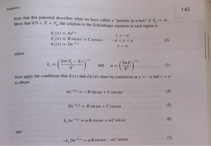 Solved 4 38 In This Problem We Will Consider A Particle Chegg Com