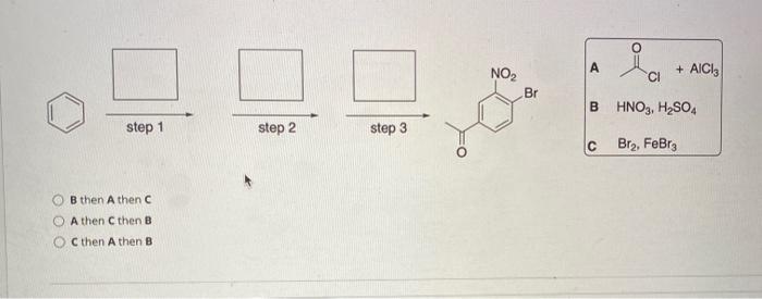 Solved Please put the reagents in the correct order from the | Chegg.com