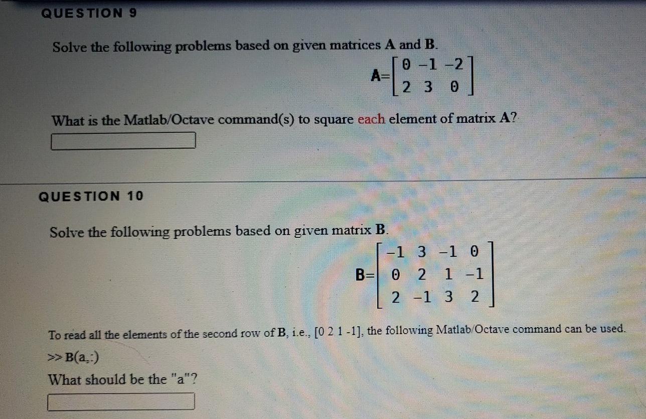 Solved QUESTION 1 Solve the following problems based on | Chegg.com
