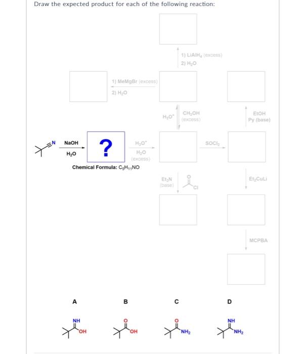Draw the expected product for each of the following | Chegg.com