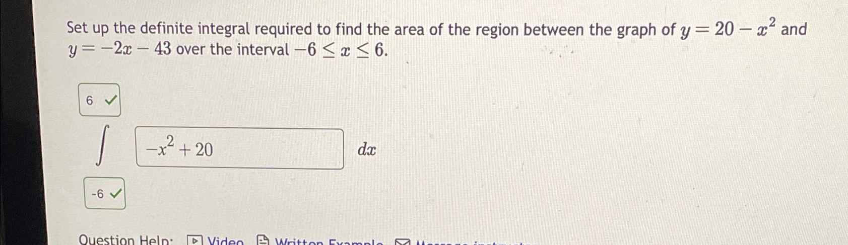 Solved Set up the definite integral required to find the | Chegg.com