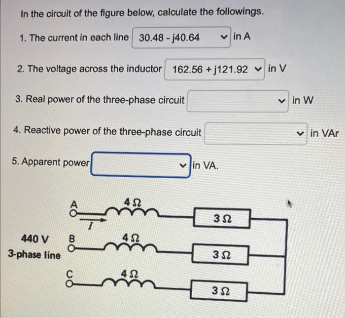 Solved In the circuit of the figure below, calculate the | Chegg.com