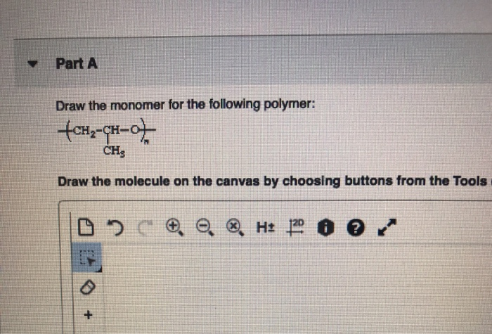 Part A Give the structure of the monomer or monomers | Chegg.com