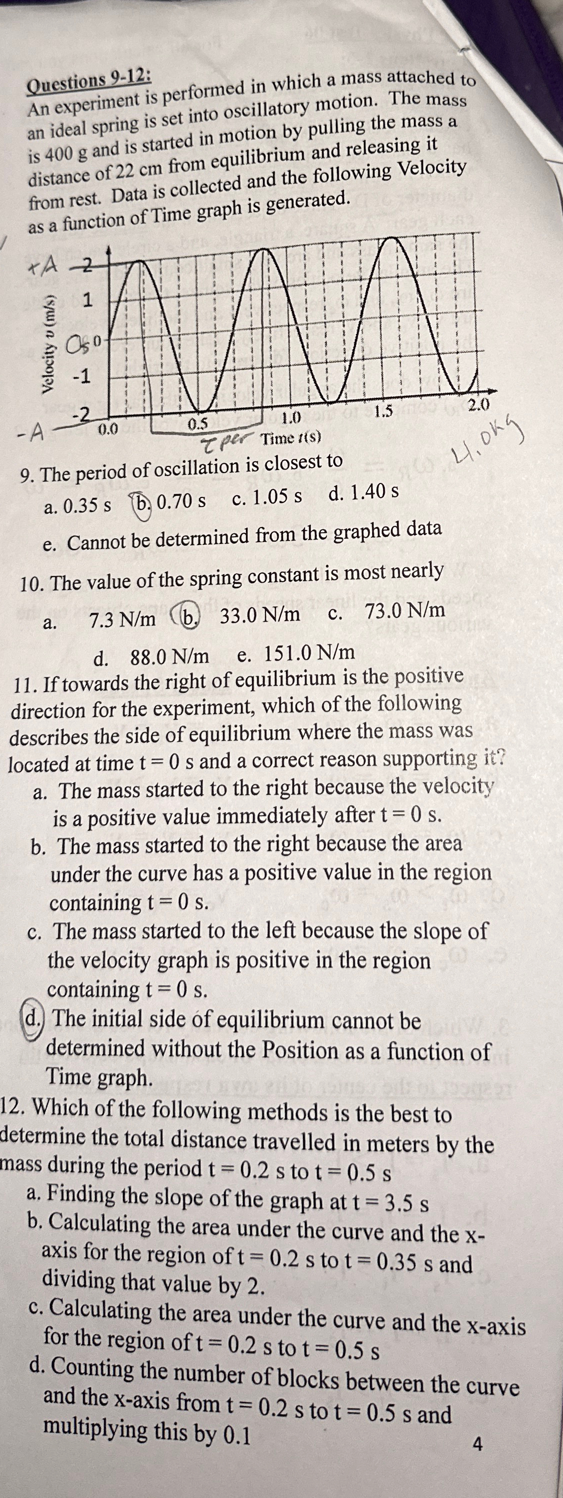 Solved Question 9 , 10 ﻿are correct !!Please answer 11, 12 | Chegg.com