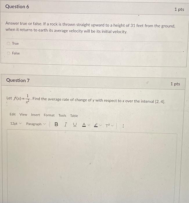 Solved Question 6 1 pts Answer true or false. If a rock is | Chegg.com