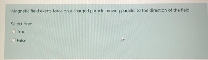Solved Magnetic field exerts force on a charged particle | Chegg.com