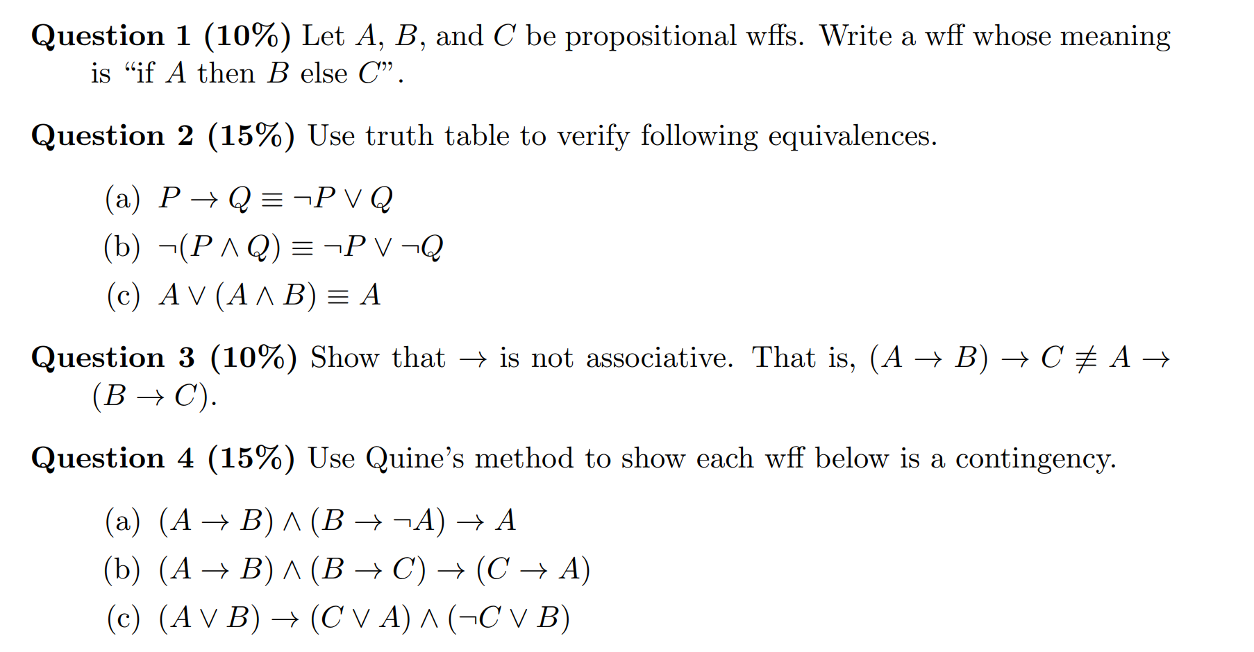 Solved Please Solve Step By StepQuestion 1(10%) ﻿Let A,B, | Chegg.com ...