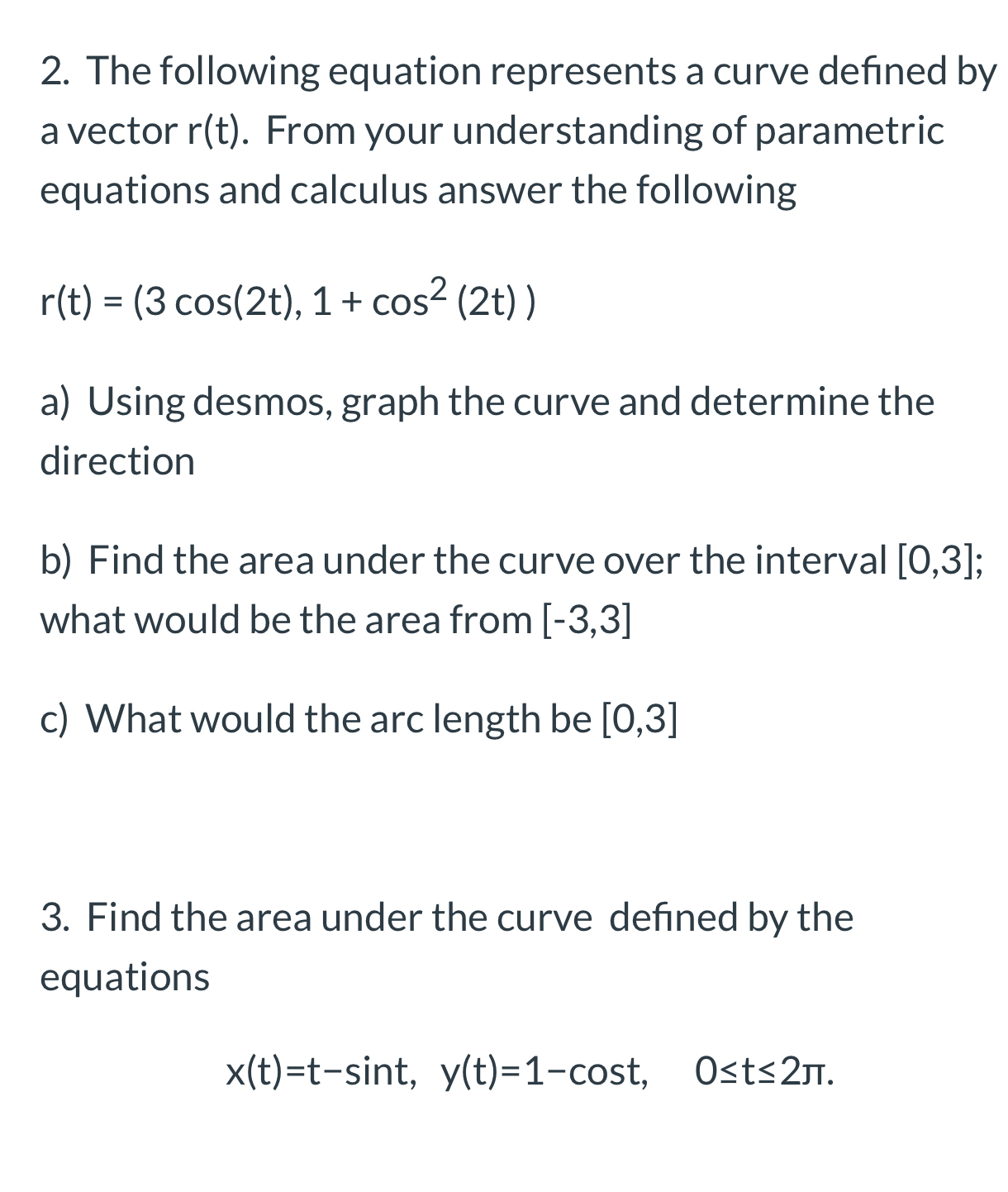 The following equation represents a curve defined by | Chegg.com