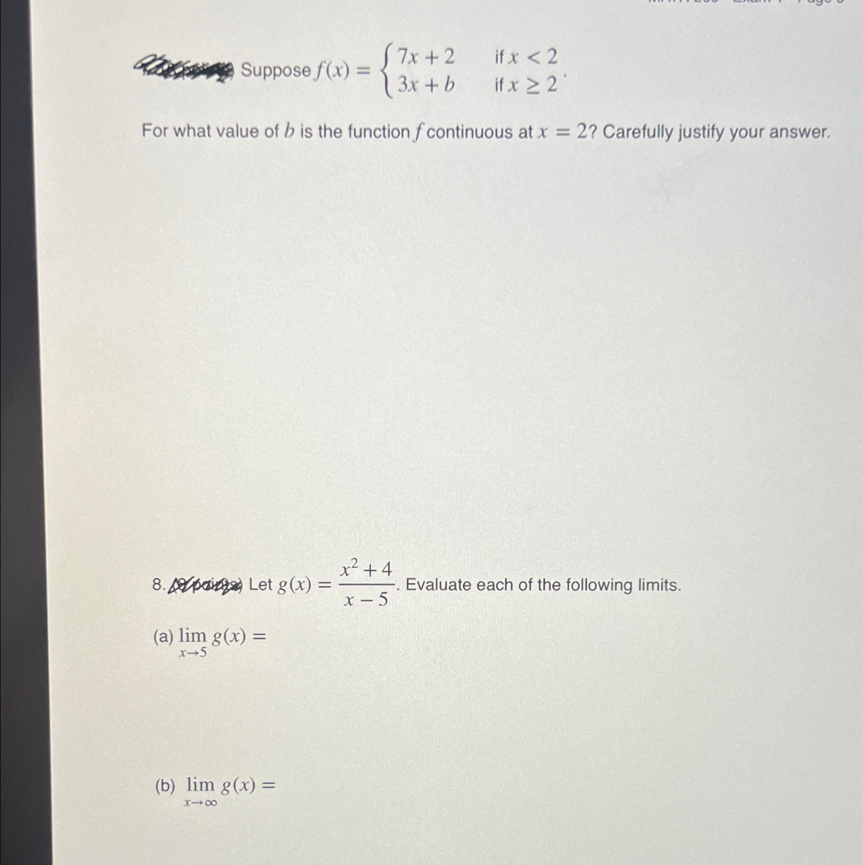 Solved Suppose F X {7x 2 If X