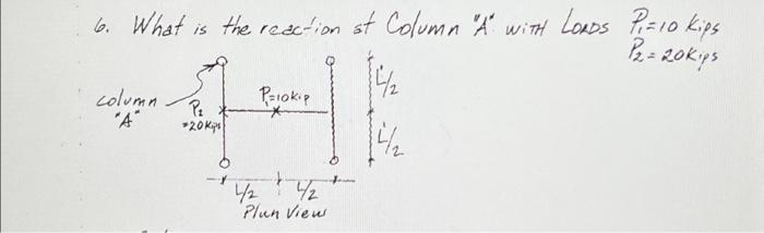 Solved 6. What is the reaction at Column 