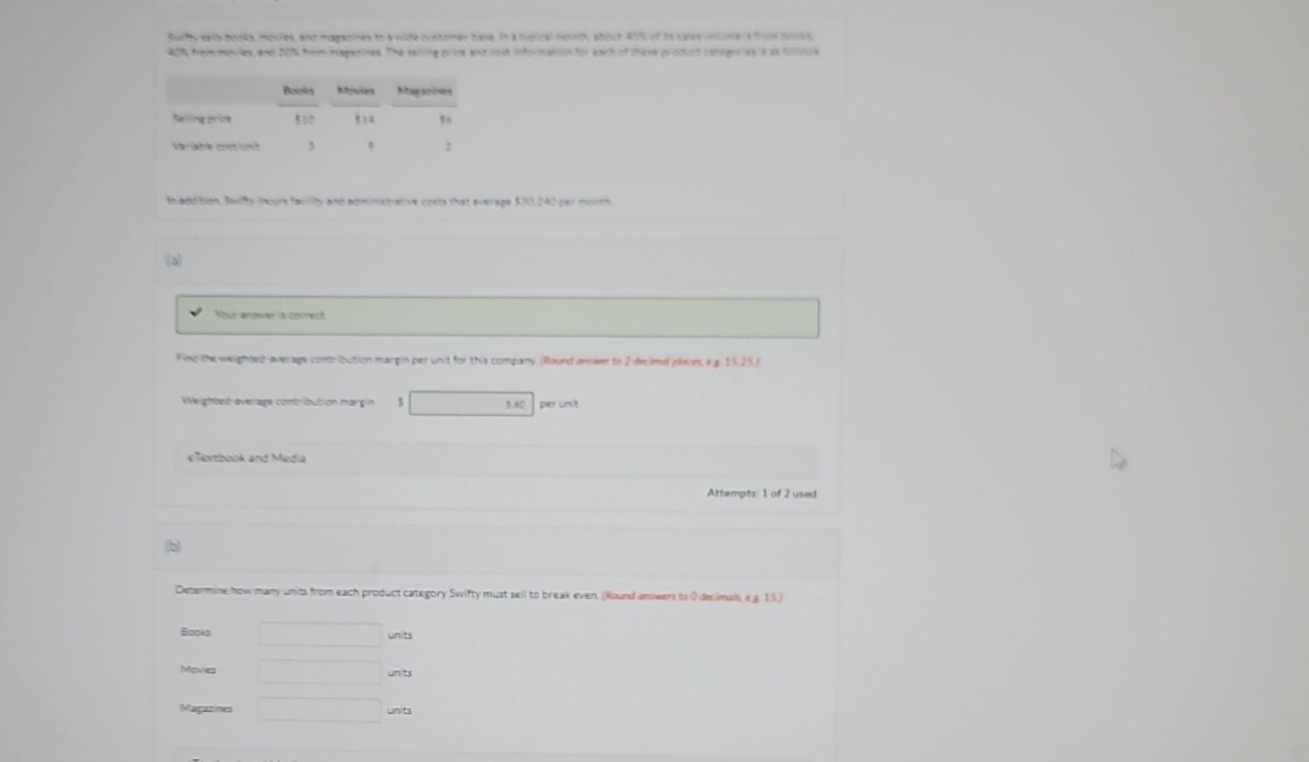 Solved Determine how many units from each product category