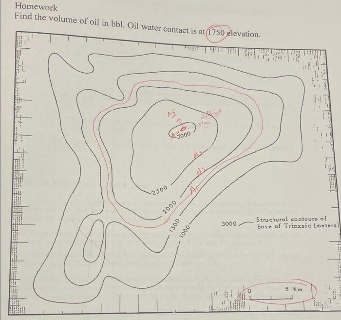 Solved Homework Find The Volume Of Oil In Bbl. Oil Water | Chegg.com