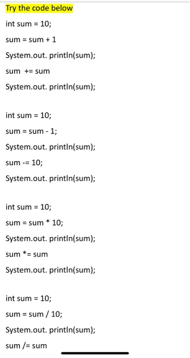 10 try to sum