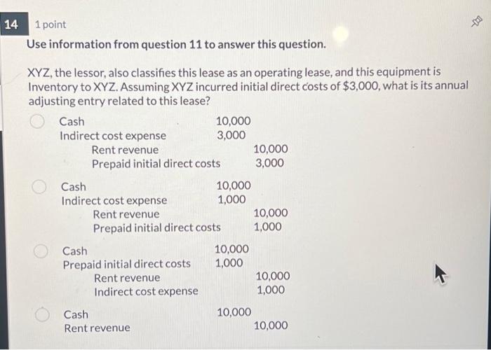 Solved Use information from question 11 to answer this | Chegg.com