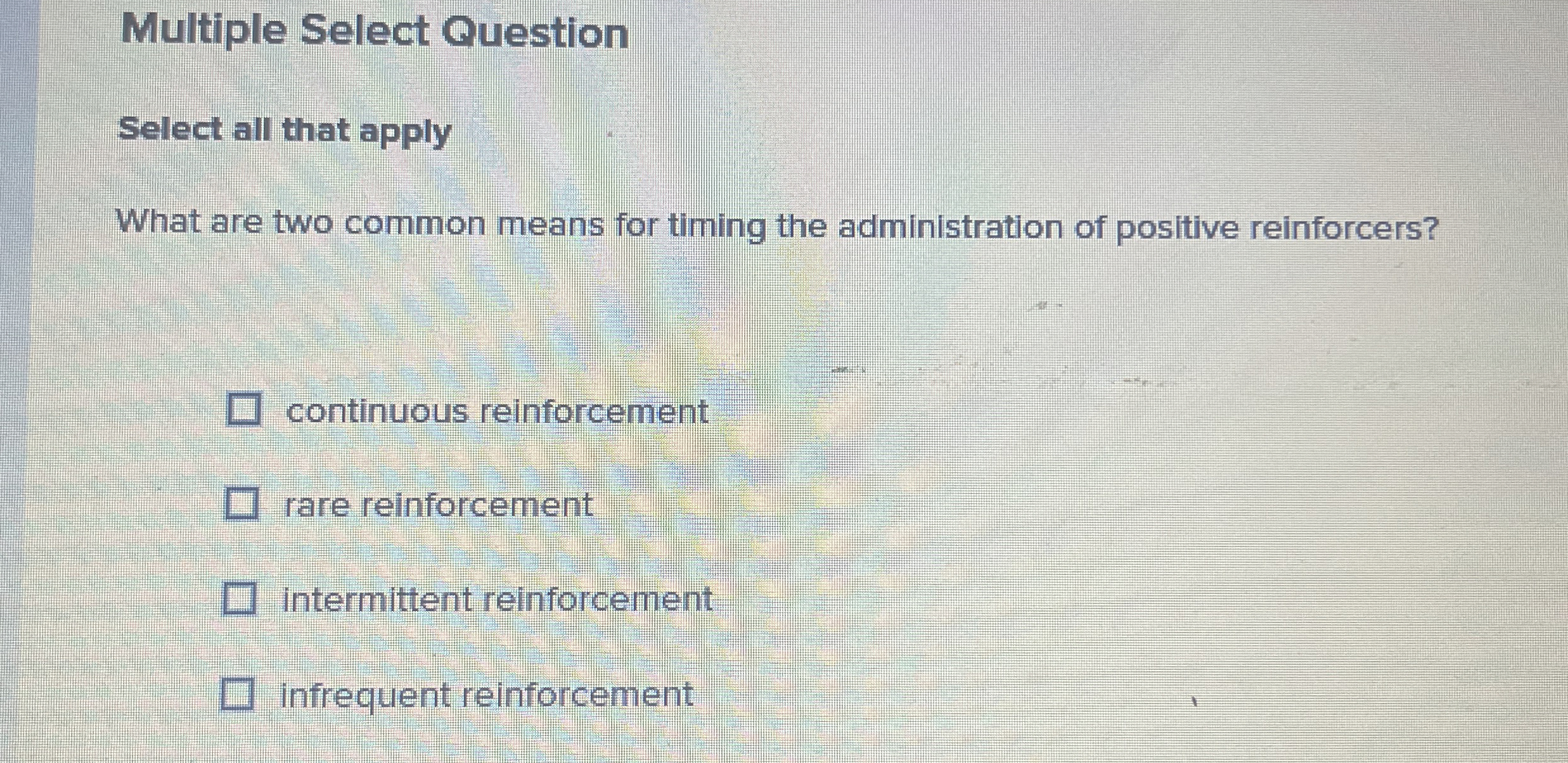 Solved Multiple Select QuestionSelect all that applyWhat are | Chegg.com