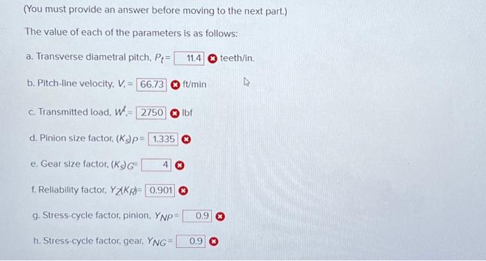 Solved Problem 14.022.a - Modification Factors for Pinion | Chegg.com