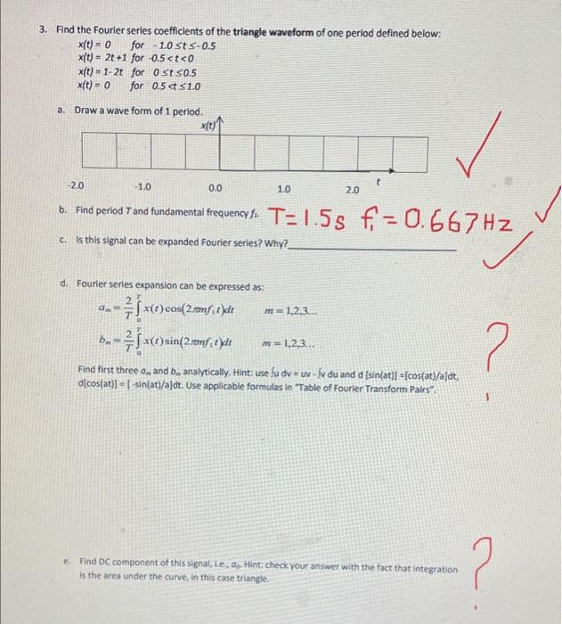 Solved I need help with part d and e, i have the rest done | Chegg.com