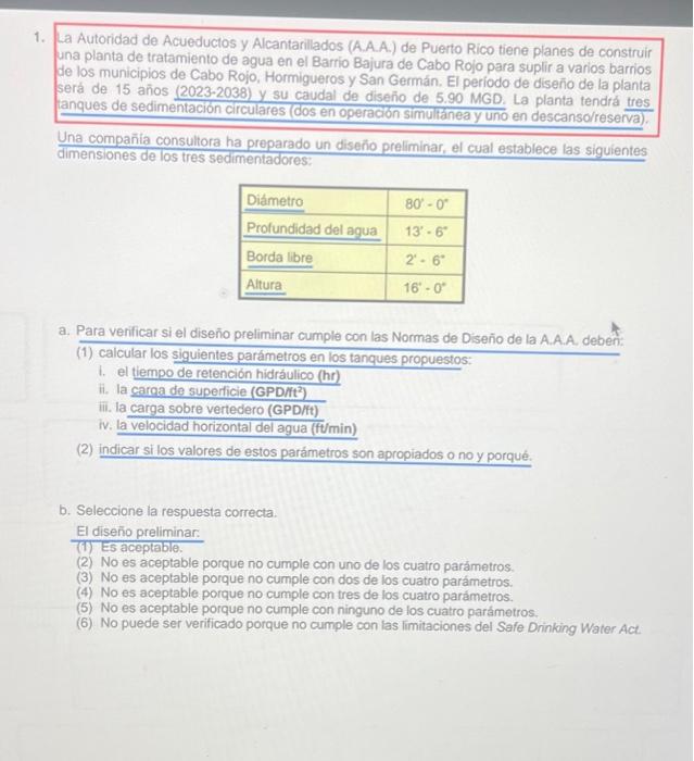 La Autoridad de Acueductos y Alcantarillados (A.A.A.) de Puerto Rico tiene planes de construir una planta de tratamiento de a